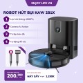 Robot hút bụi thông minh KAW – Công nghệ định vị LDS, lực hút 4000Pa, êm ái chỉ 55dB, đổ rác tự động, bản đồ trực tiếp.
