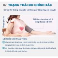 Máy đo huyết áp KAW tích hợp cảm biến thông minh - Cảnh báo huyết áp cao, kiểm soát tim mạch.