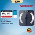 Cân điện tử thông Minh KAW, Phân tích 12 chỉ số cơ thể, Cảm biến siêu nhạy, Kết nối Bluetooth, Màn hình LED hiển thị rõ nét