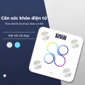 Cân điện tử thông Minh KAW, Phân tích 12 chỉ số cơ thể, Cảm biến siêu nhạy, Kết nối Bluetooth, Màn hình LED hiển thị rõ nét