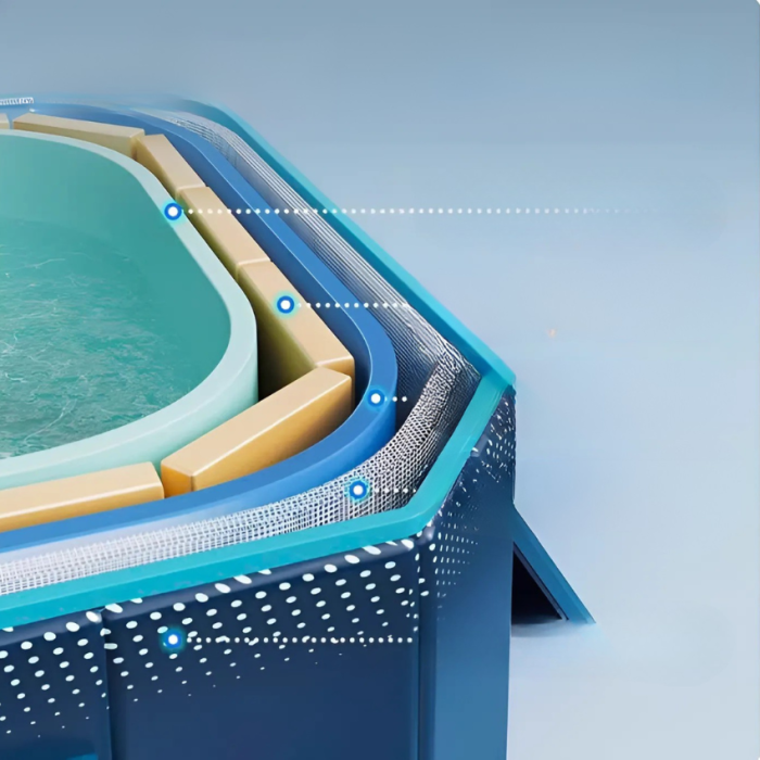 Bể Bơi Không Cần Lắp Ráp – Thiết Kế Mở Nhanh 1 Giây, Gấp Gọn Tiện Lợi, PVC Chống Thấm