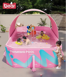 Bể Bơi Gấp Gọn Bear Không Bơm Hơi – Siêu Bền, Dễ Dựng, Tiện Lợi Mùa Hè Cho Bé Và Người Lớn