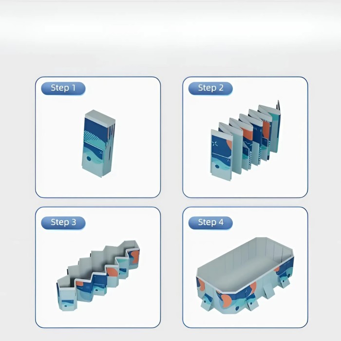 Bể Bơi Không Cần Bơm Hơi Cao Cấp – Gấp Gọn Nhanh, 4 Ưu Điểm Vượt Trội, PVC Siêu Bền