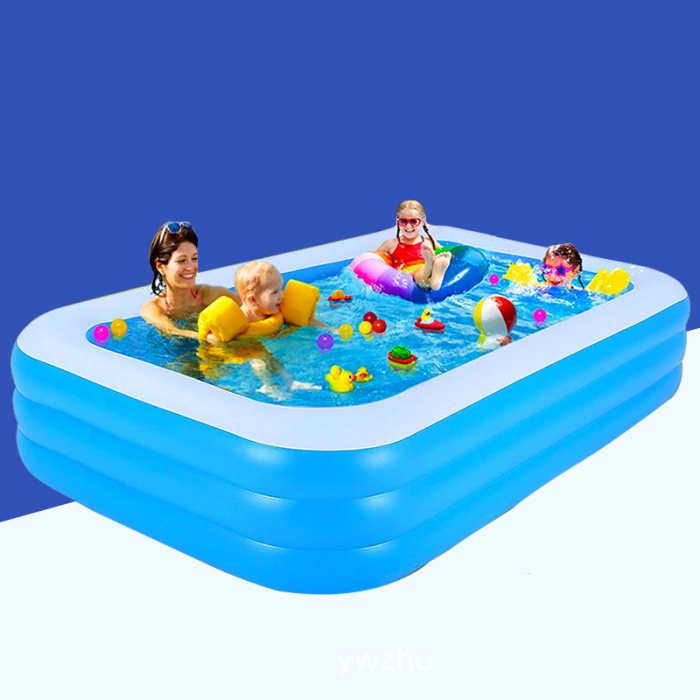 Bể bơi phao chữ nhật 210cm cho trẻ em, Tiện lợi, Bền đẹp, An toàn cho bé