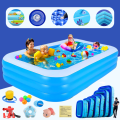 Combo bể bơi phao KAW 3m– Tặng bơm điện + keo vá, bể hơi siêu rộng cho bé & gia đình
