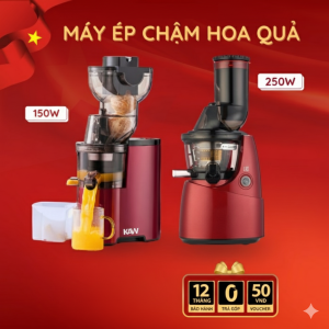 Máy Ép Chậm KAW Công Suất Cao 150W/250W – Cổng Nạp Lớn, Dễ Vệ Sinh, Ép Kiệt Bã, Dùng Cho Gia Đình