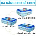 Bể bơi phao KAW 2 tầng 120cm, Không gian vui chơi đa tầng cho bé